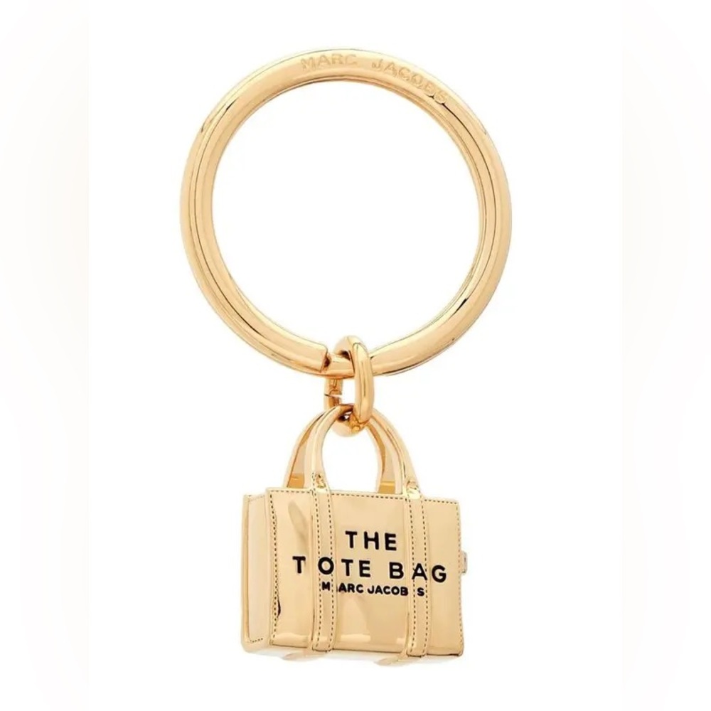 💛 GOLD - NWT! Authentic Marc Jacobs bag charm/keychain + MJ dust bag!